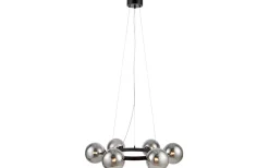 Vardagsrum|Stora Taklampor Ø70-150 Cm-Markslojd Circle Taklampa 71cm 6L Svart/Rök