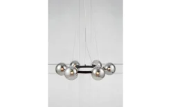 Vardagsrum|Stora Taklampor Ø70-150 Cm-Markslojd Circle Taklampa 71cm 6L Svart/Rök