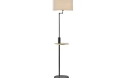 Golvlampor|Golvläslampor-Trio Lighting Claas Golvlampa E27 mattsvart