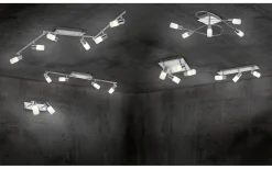 Takspot Med 2 Lampor-Trio Lighting Clapton Spotlight LED 2-delad krom