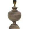 Lampfötter-Hallbergs Clark Lampfot 37cm Åldrat Trä