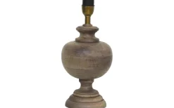 Lampfötter-Hallbergs Clark Lampfot 37cm Åldrat Trä