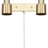 Läslampor < Globen Lighting Clark Vägglampa 2L 36cm Borstad Mässing