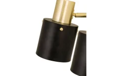 Läslampor < Globen Lighting Clark Vägglampa 2L 36cm Svart/Borstad Mässing