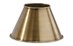 Enfärgade Runda Lampskärmar-PR Home Classic Metallskärm Ø22cm Antikmässing