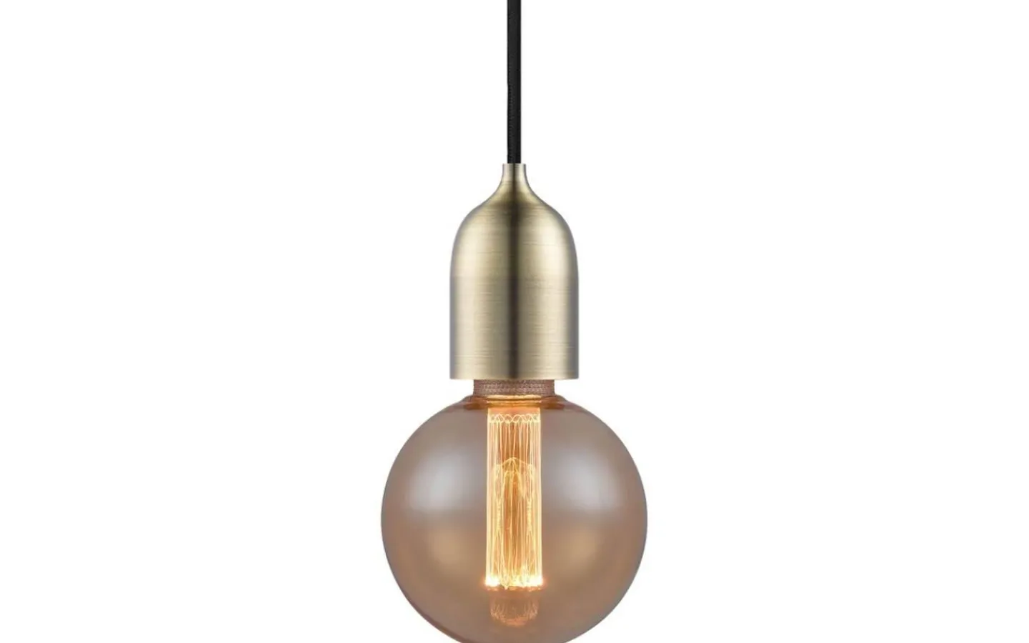 Sladdställ Med Sockel-Halo Design Classic Pendel Med E27-Sockel Antik Mässing
