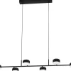 Avlånga Taklampor < Eglo Clavellina Taklampa 120cm LED 3000K 6x7W Svart