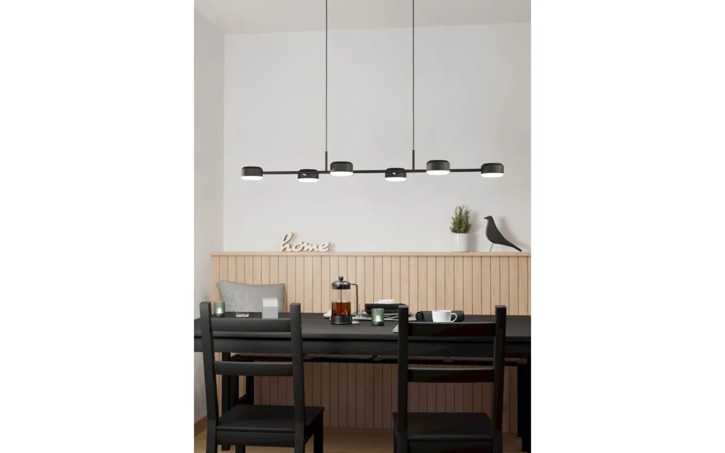 Avlånga Taklampor < Eglo Clavellina Taklampa 120cm LED 3000K 6x7W Svart