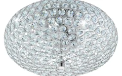 Kristallplafonder-Eglo Clemente Kristallplafond 35cm Krom