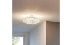 Kristallplafonder-Eglo Clemente Kristallplafond 35cm Krom
