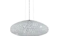 Kristallampor < Eglo Clemente Taklampa Kristall 54cm Krom