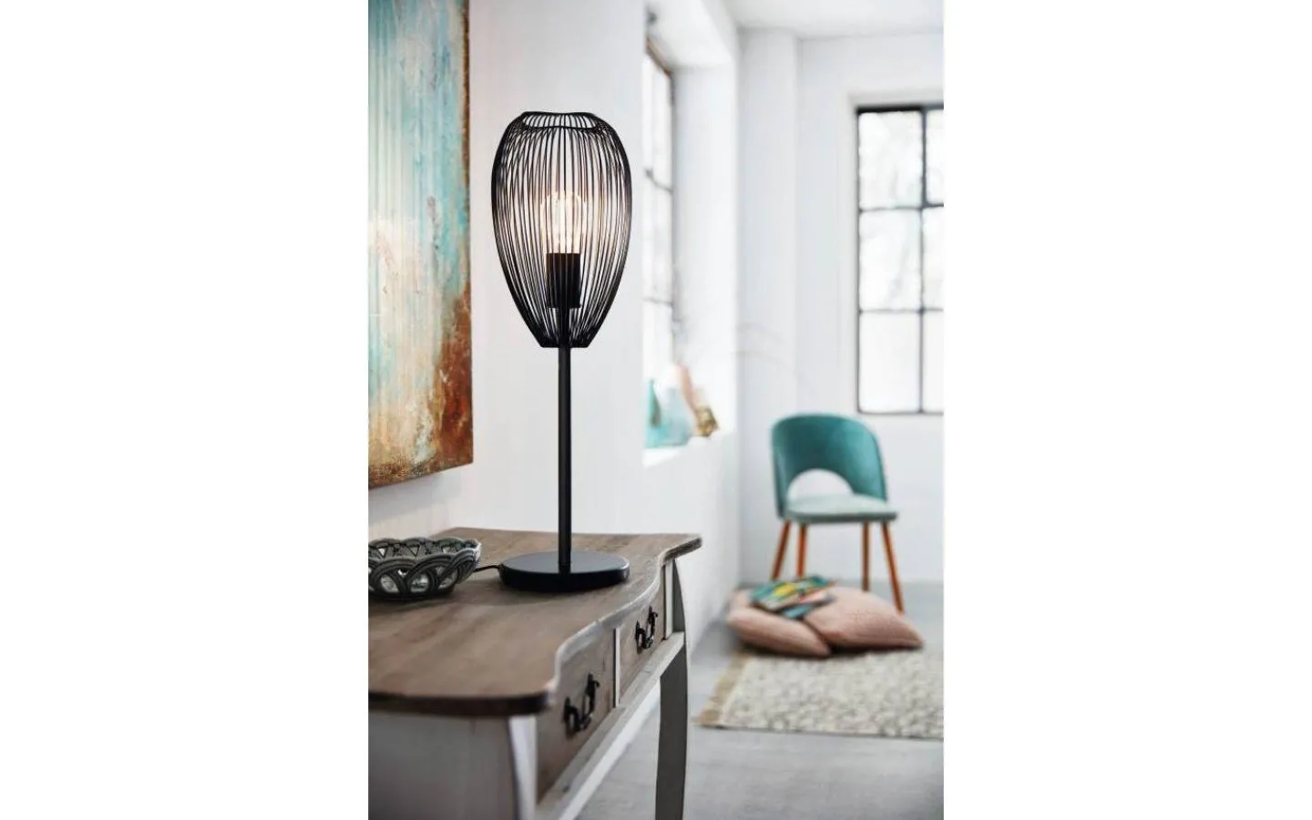 Bordslampor-Eglo Clevedon Bordslampa 55cm Svart