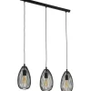 Avlånga Taklampor < Eglo Clevedon Taklampa 78cm 3L Svart