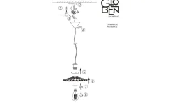 Kök & Matplats|Fönsterlampor-Globen Lighting Cobbler Fönsterlampa 25cm Rök