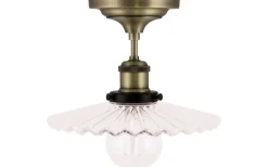 Hall & Trappa|Plafonder < Globen Lighting Cobbler Plafond 25cm E27 Antikmässing/Klar