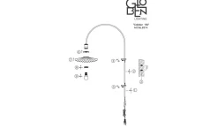Lampetter-Globen Lighting Cobbler Vägglampa 150cm Klar