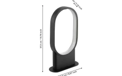 Bordslampor-Eglo Codriales Bordslampa 38cm LED 3000K 10,8W Svart
