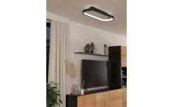 Plafonder-Eglo Codriales Plafond 79cm LED 3000K 27W Svart