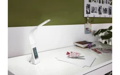 Skrivbordslampor-Eglo Cognoli Skrivbordslampa med Klocka 51cm LED 5000K 4,4W Vit