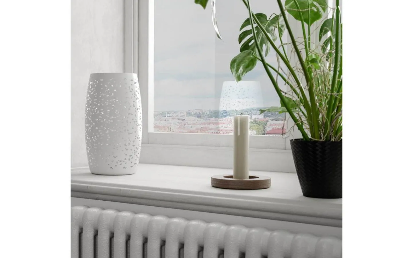 Vardagsrum|Sovrum-By Rydens Colby Bordslampa 26cm Sandvit