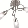 Plafonder < Reality Colmar Plafond 47cm 3xE14 borstat stål
