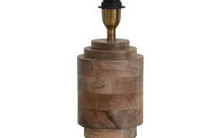 Lampfötter < Hallbergs Columna Lampfot 30cm Åldrat Trä