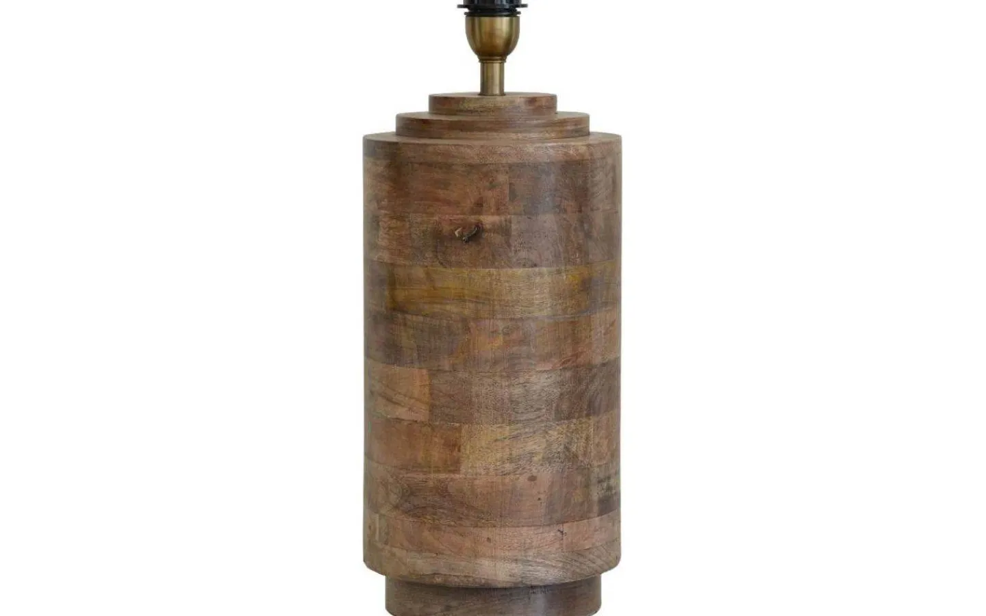 Lampfötter-Hallbergs Columna Lampfot 50cm Åldrat Trä
