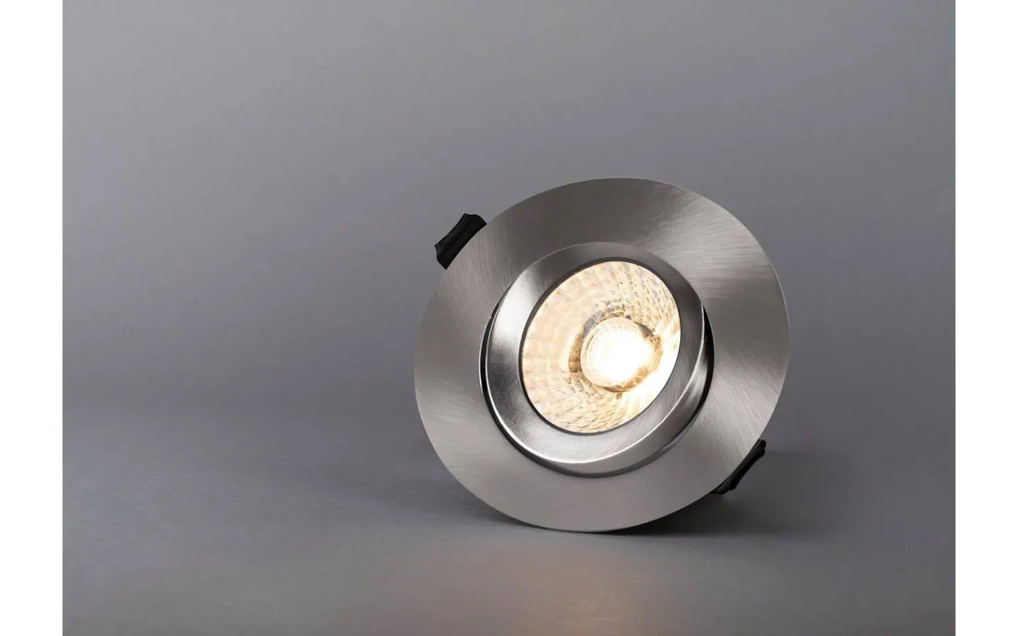 230V Led Spotlights < Hidealite Comfort G3 Tilt Borstad Stål 3000K 7,5W IP44