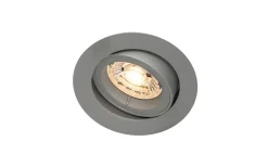 Infällda Spotlights Utomhus|Spotlights Med Utbytbar Ljuskälla < Hidealite Comfort Quick Outdoor Spotlight LED GU10 3000K 5,8W Grå IP23