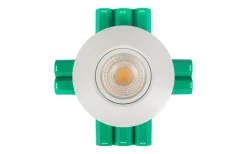 230V Led Spotlights-Hidealite Comfort Smart ISO Spotlight Dim to Warm 6W Vit IP44