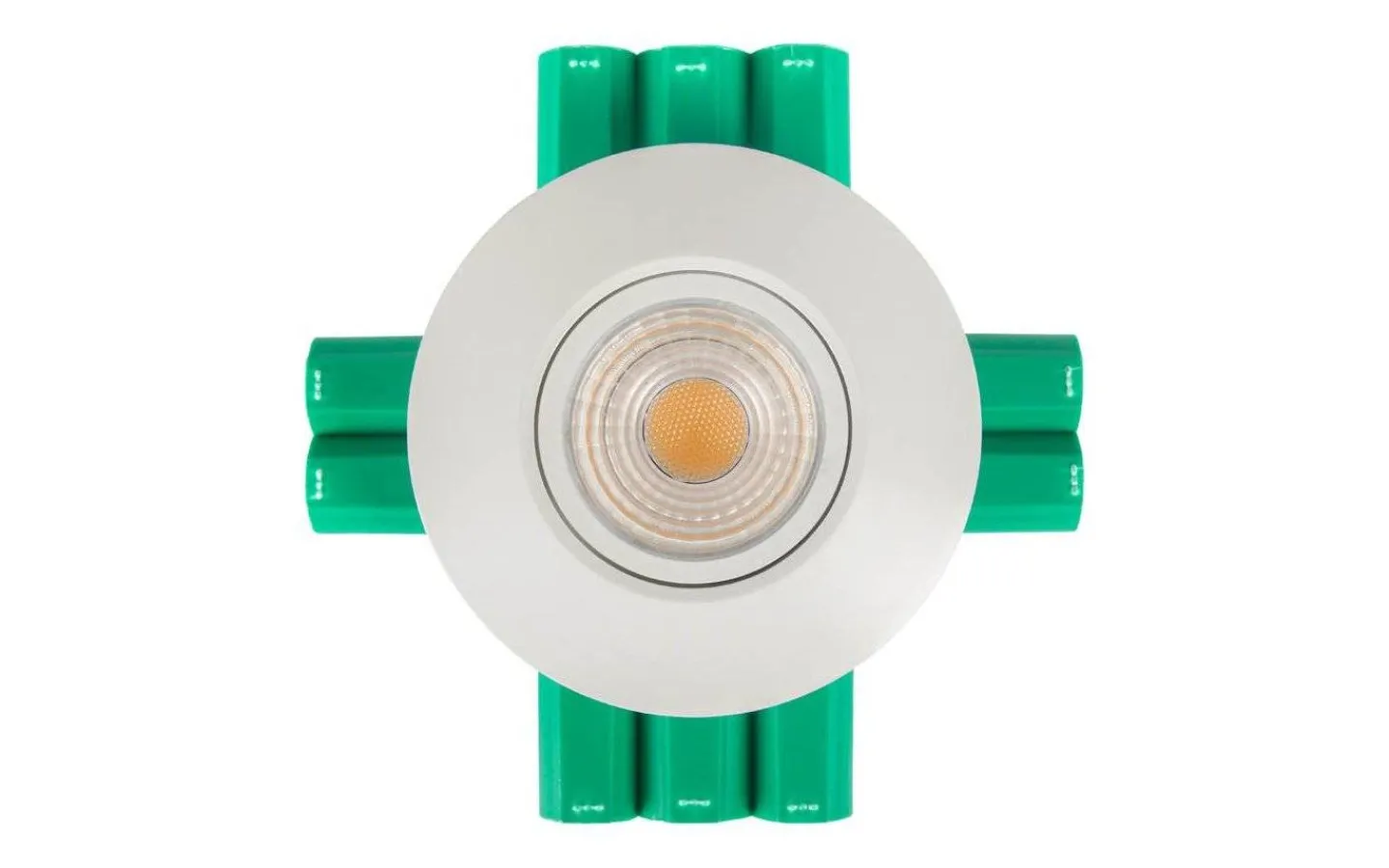 230V Led Spotlights-Hidealite Comfort Smart ISO Spotlight Dim to Warm 6W Vit IP44