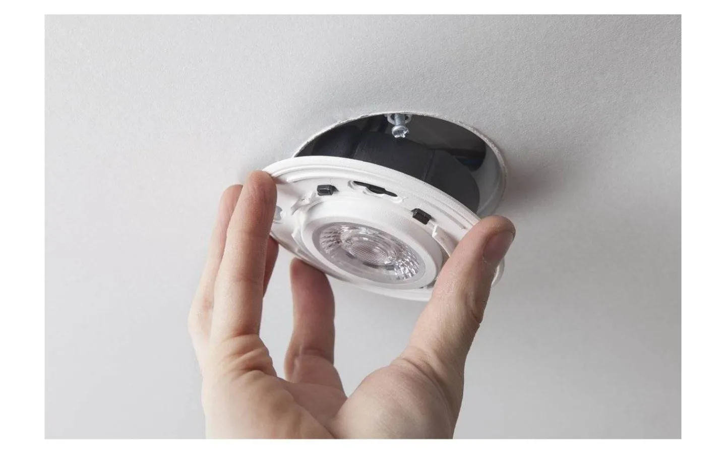 230V Led Spotlights-Hidealite Comfort Smart ISO Spotlight Dim to Warm 6W Vit IP44