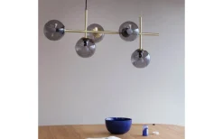 Avlånga Taklampor < Dyberg Larsen Como Taklampa 93cm Rök/Mässing
