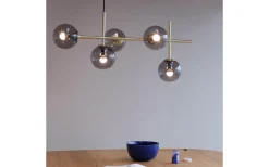 Avlånga Taklampor < Dyberg Larsen Como Taklampa 93cm Rök/Mässing