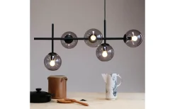 Avlånga Taklampor-Dyberg Larsen Como Taklampa 93cm Rök/Svart