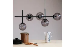 Avlånga Taklampor-Dyberg Larsen Como Taklampa 93cm Rök/Svart