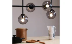 Avlånga Taklampor-Dyberg Larsen Como Taklampa 93cm Rök/Svart