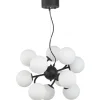 Stora Taklampor Ø50-69 Cm < Oriva Como Taklampa 50cm Svart/Opal