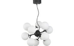 Stora Taklampor Ø50-69 Cm < Oriva Como Taklampa 50cm Svart/Opal