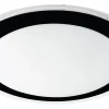 Plafonder < Eglo Competa Plafond 33,5cm LED 3000K 18W Svart/Vit