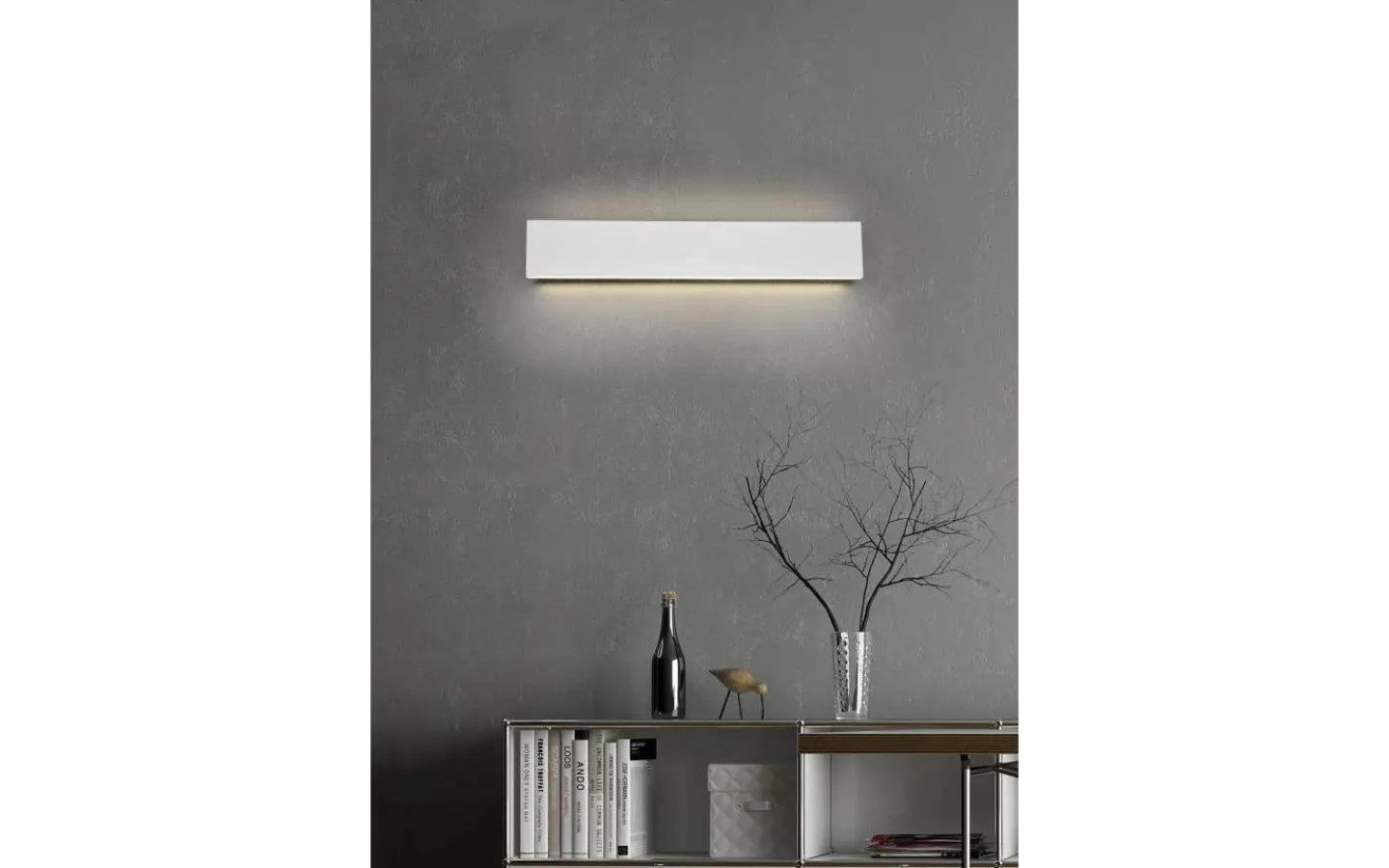 Lampetter < Trio Lighting Concha Vägglampa LED 47cm mattvit