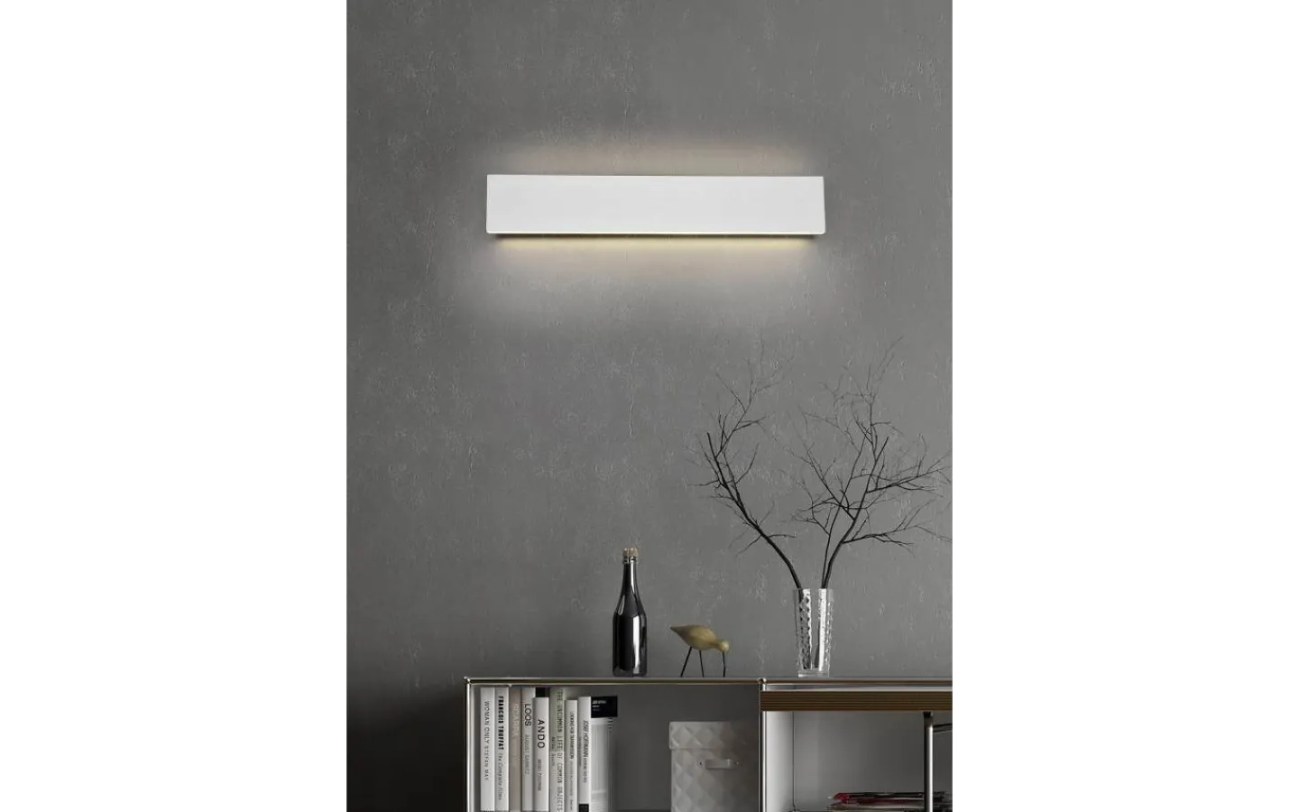 Lampetter < Trio Lighting Concha Vägglampa LED 47cm mattvit