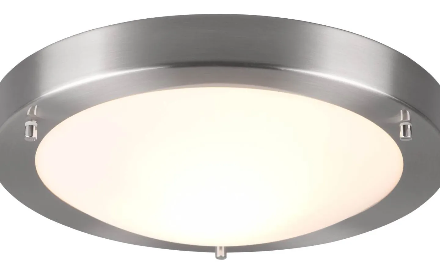 Badrumslampor Tak < Trio Lighting Condus H2O Plafond E27 borstad stål IP44