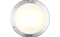 Badrumslampor Tak < Trio Lighting Condus H2O Plafond E27 borstad stål IP44