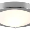 Badrumslampor Tak-Trio Lighting Condus H2O Plafond E27 krom IP44