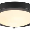 Badrumslampor Tak < Trio Lighting Condus H2O Plafond E27 mattsvart IP44