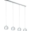 Avlånga Taklampor < Eglo Conessa Taklampa 101cm GU10 LED 3000K 4x3W Krom