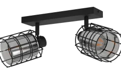 Avlånga Takspotlights|Takspot Med 2 Lampor-Eglo Consaca Takspotlight 34cm 2L Svart