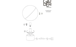 Bordslampor-Globen Lighting Contur Bordslampa 25cm Svart/Vit