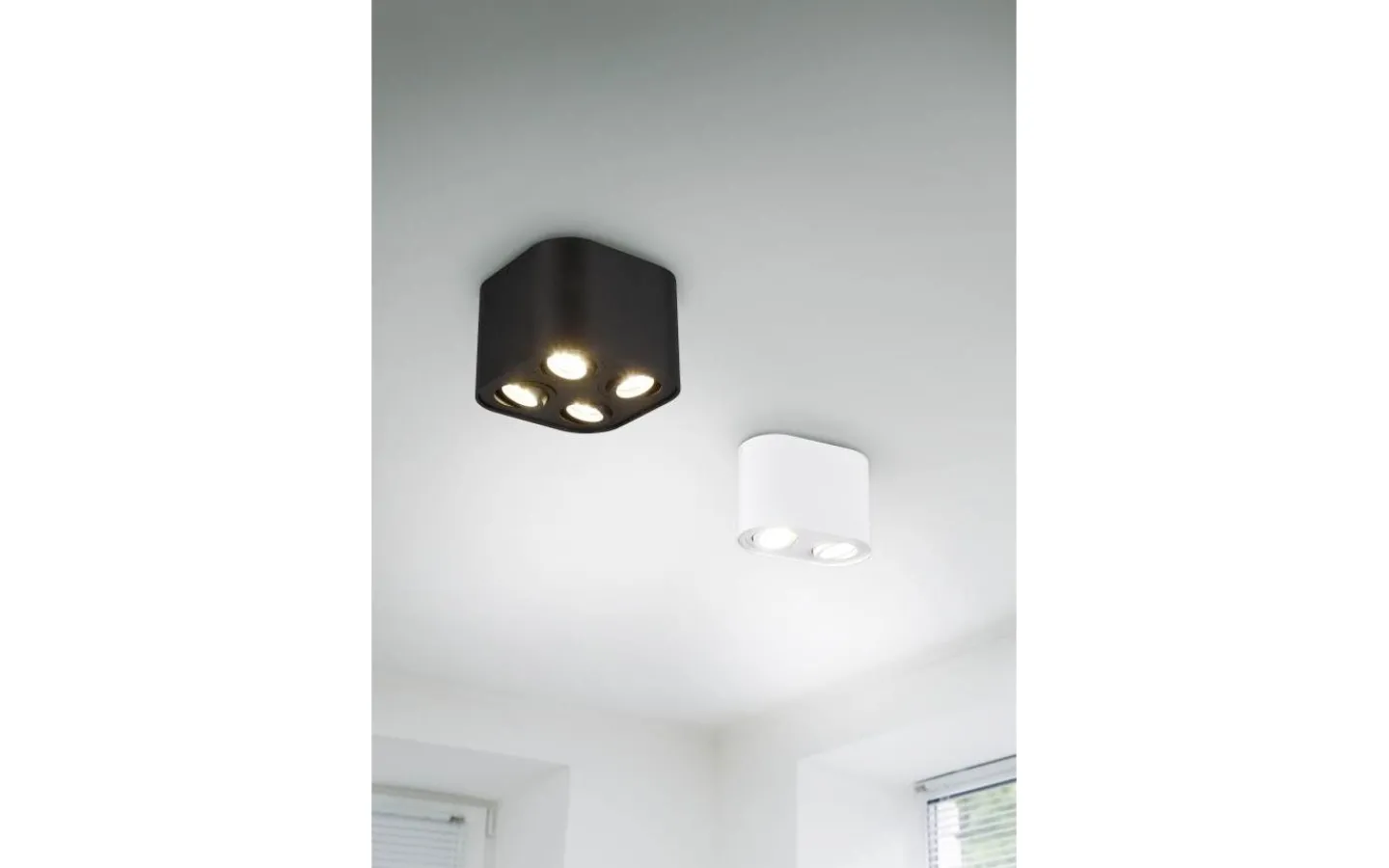 Takspot Med 2 Lampor < Trio Lighting Cookie Takspotlight 2-delad GU10 mattvit